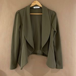 Women’s Olive Green Blazer. Doublju size: S.